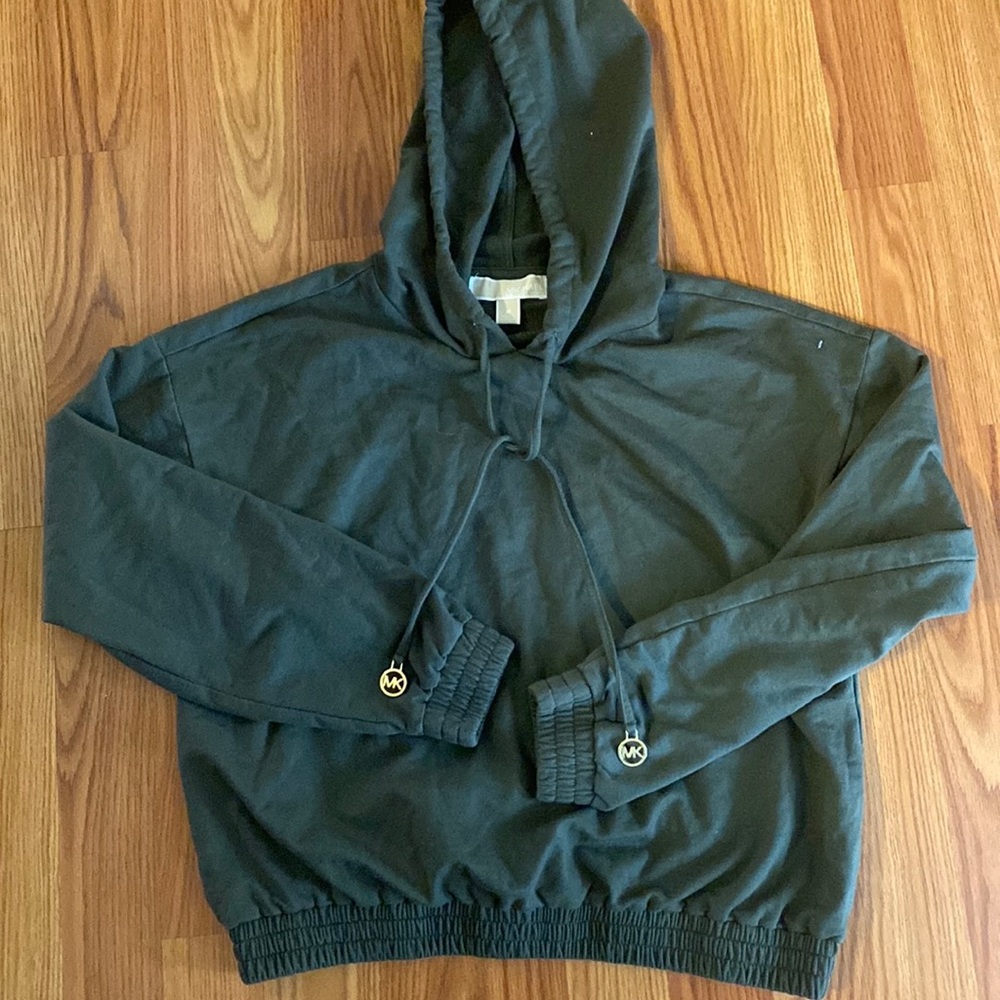 Michael kors light weight crop hoodie